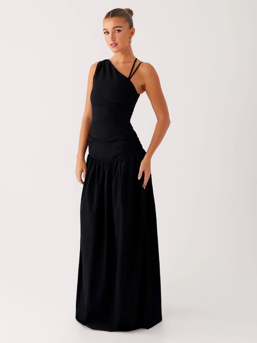 Peppermayo Black Double-Strap Maxi Dress